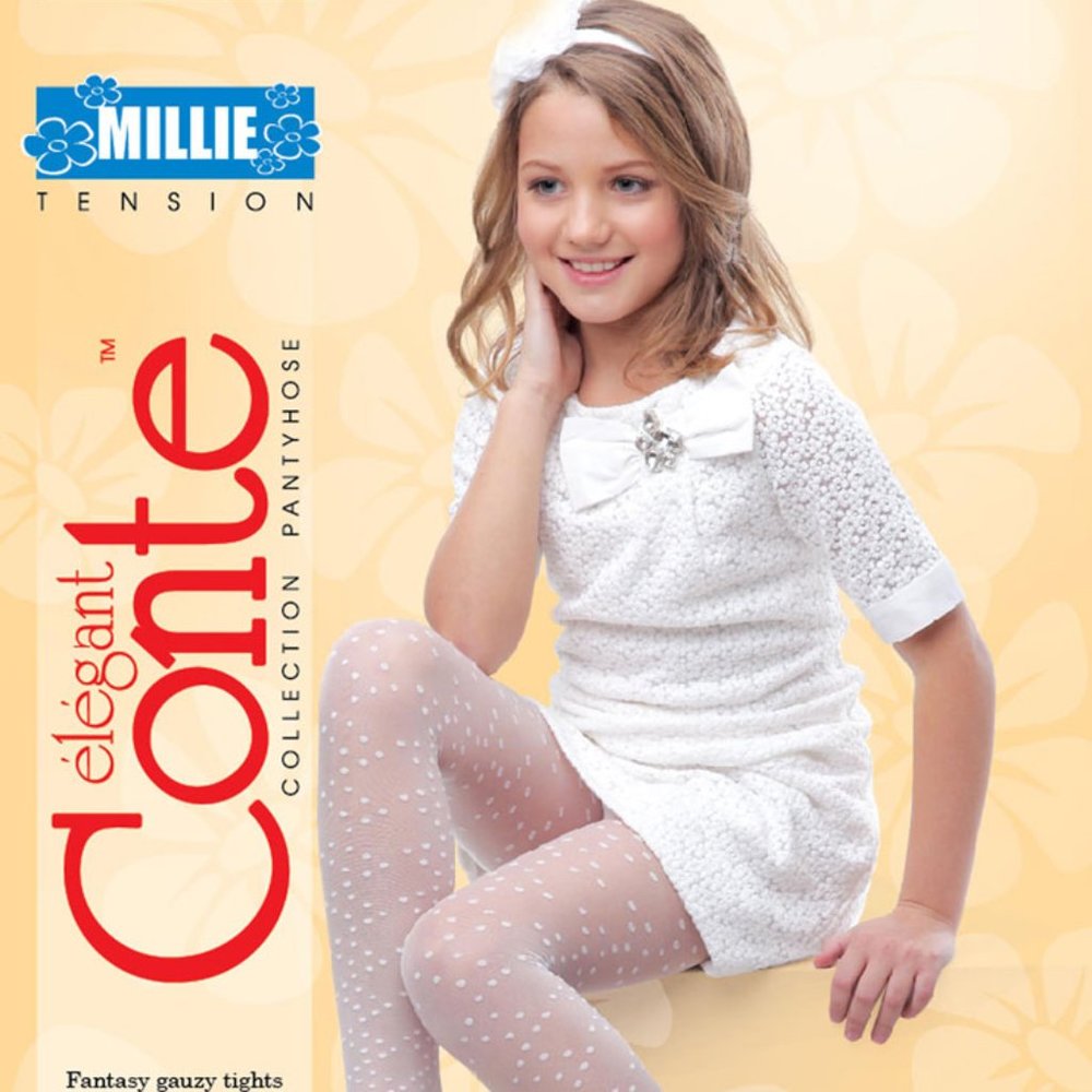 Conte Fantasy Tights For Girls With Polka Dots - Millie 20 Den
